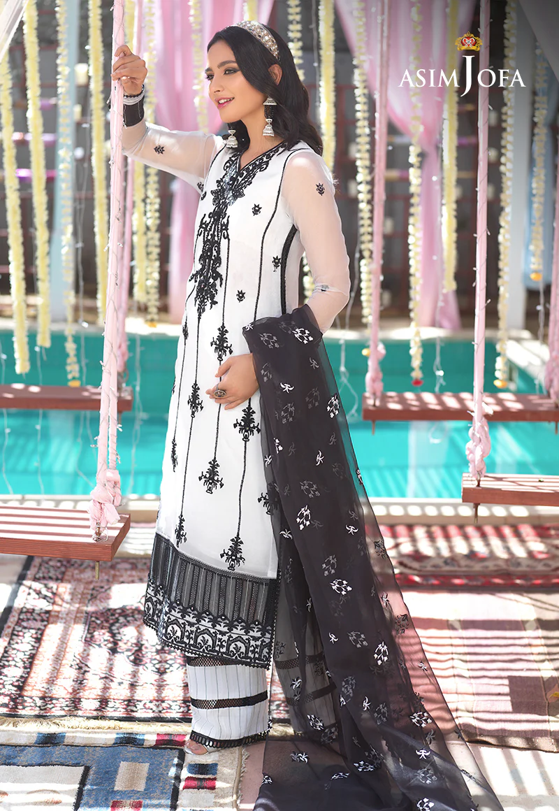 AJFC-09 EMBROIDERED ORGANZA 3 PCS - Image 5