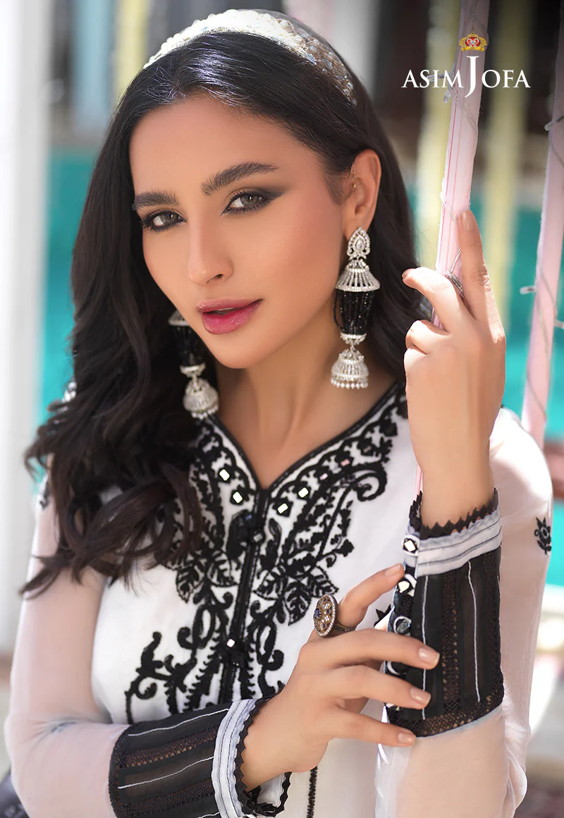 AJFC-09 EMBROIDERED ORGANZA 3 PCS - Image 7