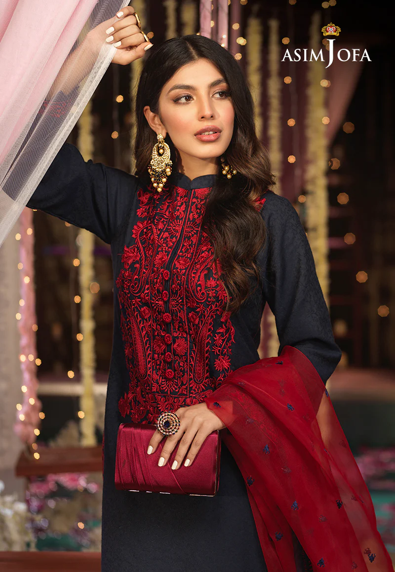 AJFC-13 EMBROIDERED COTTON JACQUARD 3 PCS - Image 3