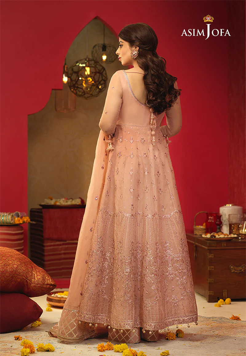 AJFC-26 EMBROIDERED ORGANZA 3 PCS - Image 3