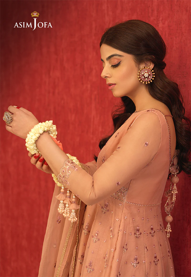 AJFC-26 EMBROIDERED ORGANZA 3 PCS - Image 4