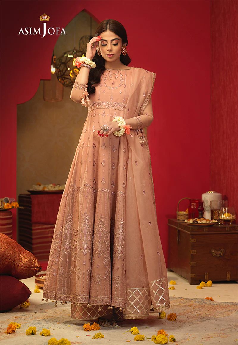 AJFC-26 EMBROIDERED ORGANZA 3 PCS - Image 6