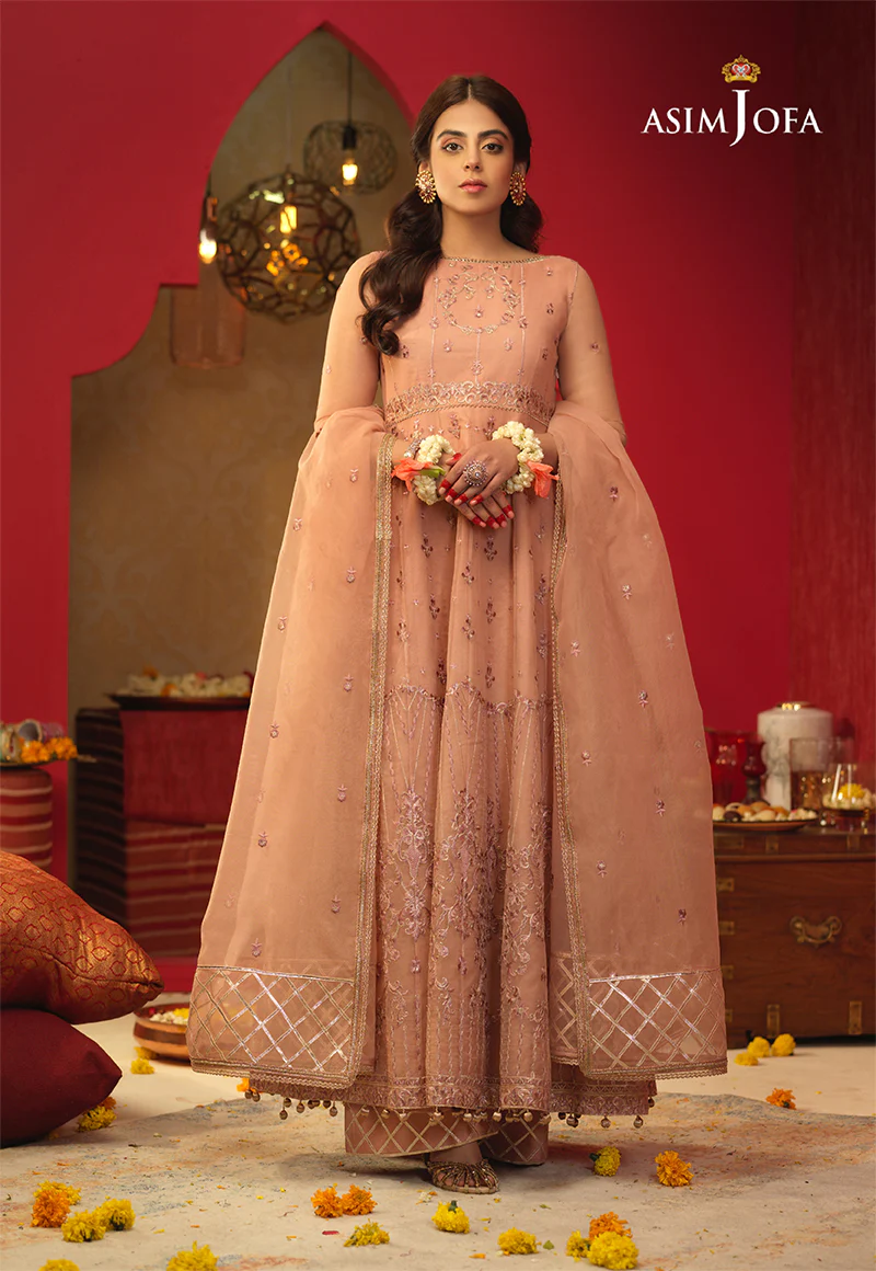 AJFC-26 EMBROIDERED ORGANZA 3 PCS - Image 8