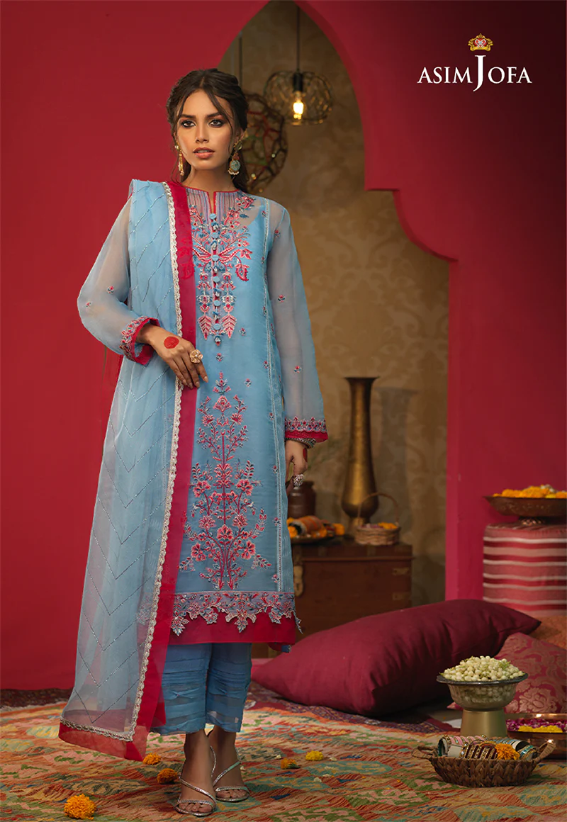 AJFC-32 EMBROIDERED ORGANZA 3 PCS - Image 3