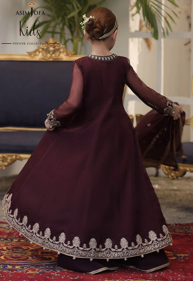 AJKF-01 EMBROIDERED ORGANZA 3 PCS - Image 5