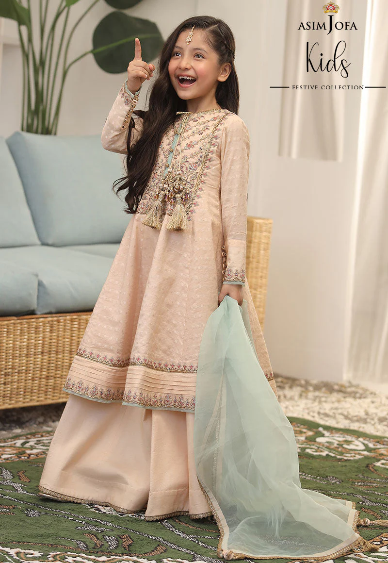 AJKF-02 EMBROIDERED ORGANZA 3 PCS - Image 5