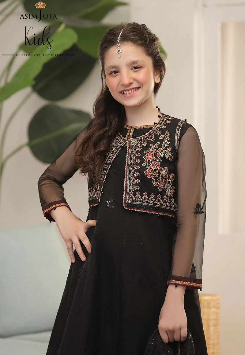 AJKF-10 EMBROIDERED ORGANZA 3 PCS - Image 3