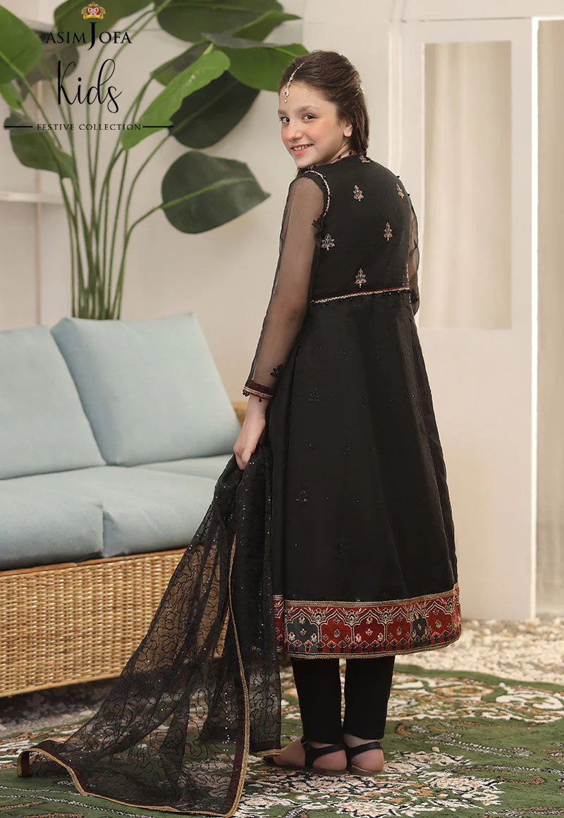 AJKF-10 EMBROIDERED ORGANZA 3 PCS - Image 4