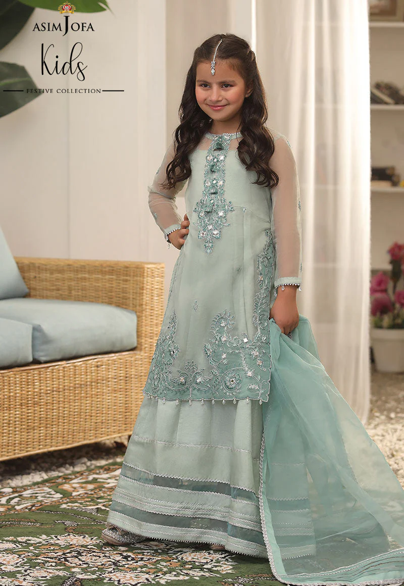 AJKF-13 EMBROIDERED ORGANZA 3 PCS - Image 6