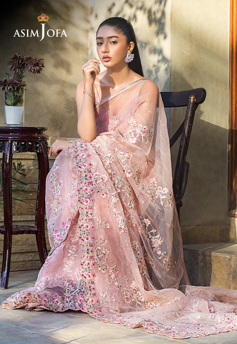 AJLE-13 EMBROIDERED ORGANZA 2 PCS - Image 4