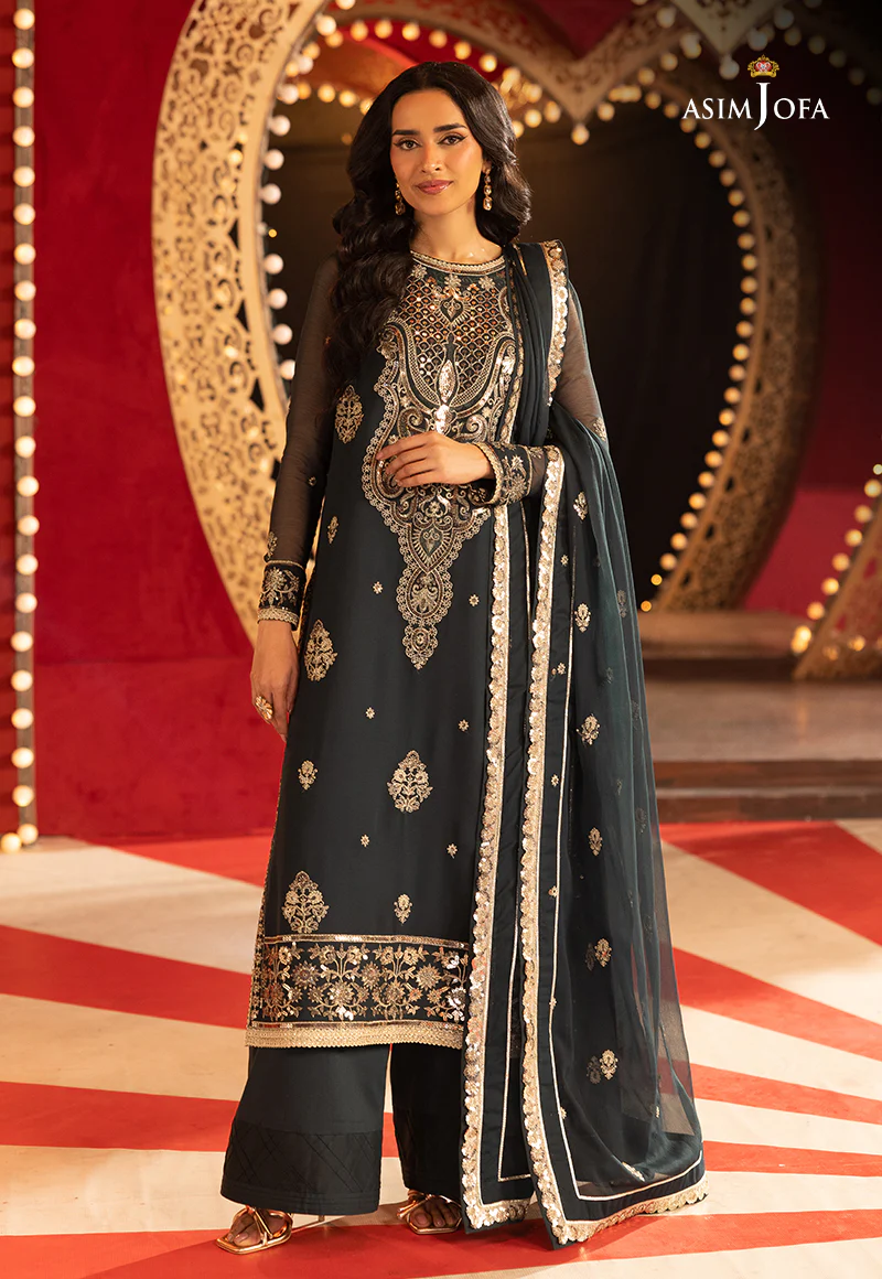 AJLLF-08 Embroidered Chiffon 3 Pcs - Image 5