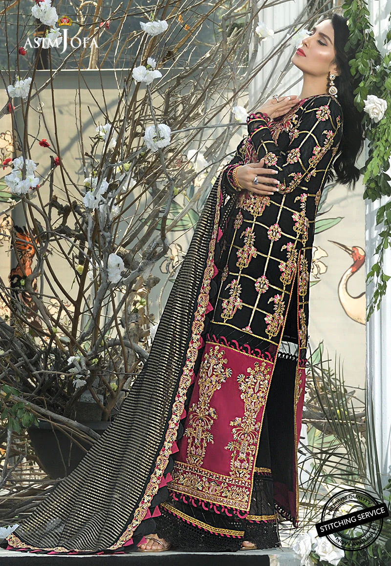 AJMC-01 EMBROIDERED SILK 3 PCS - Image 3