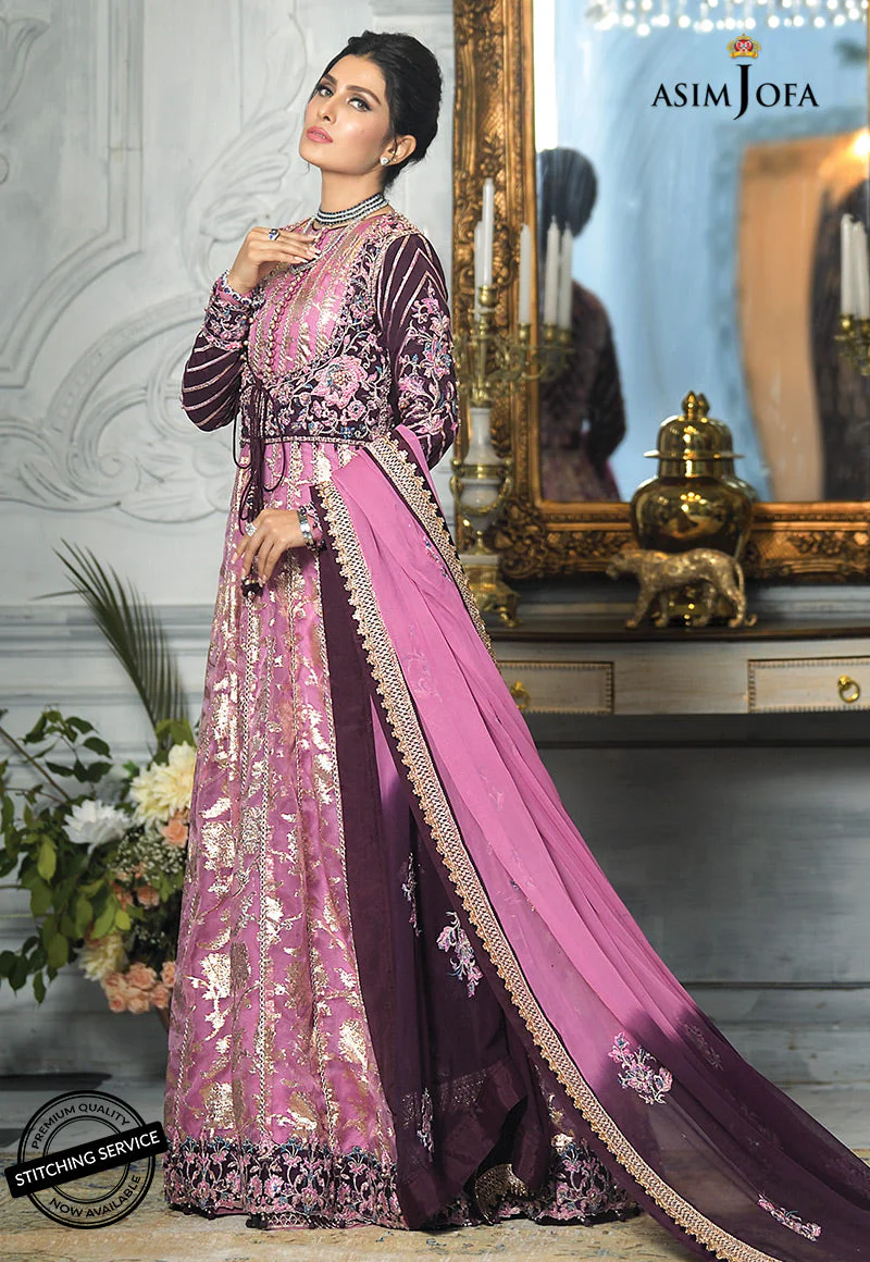 AJMC-07 EMBROIDERED JACQUARD ORGANZA 3 PCS - Image 3