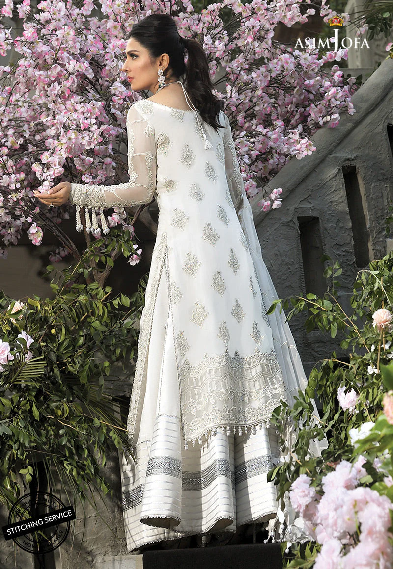AJMC-10 EMBROIDERED CRINKLE CHIFFON 3 PCS - Image 4