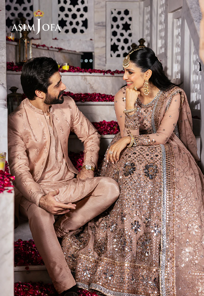 AJMS-02 EMBROIDERED KOREAN RAW SILK  3 PCS - Image 4