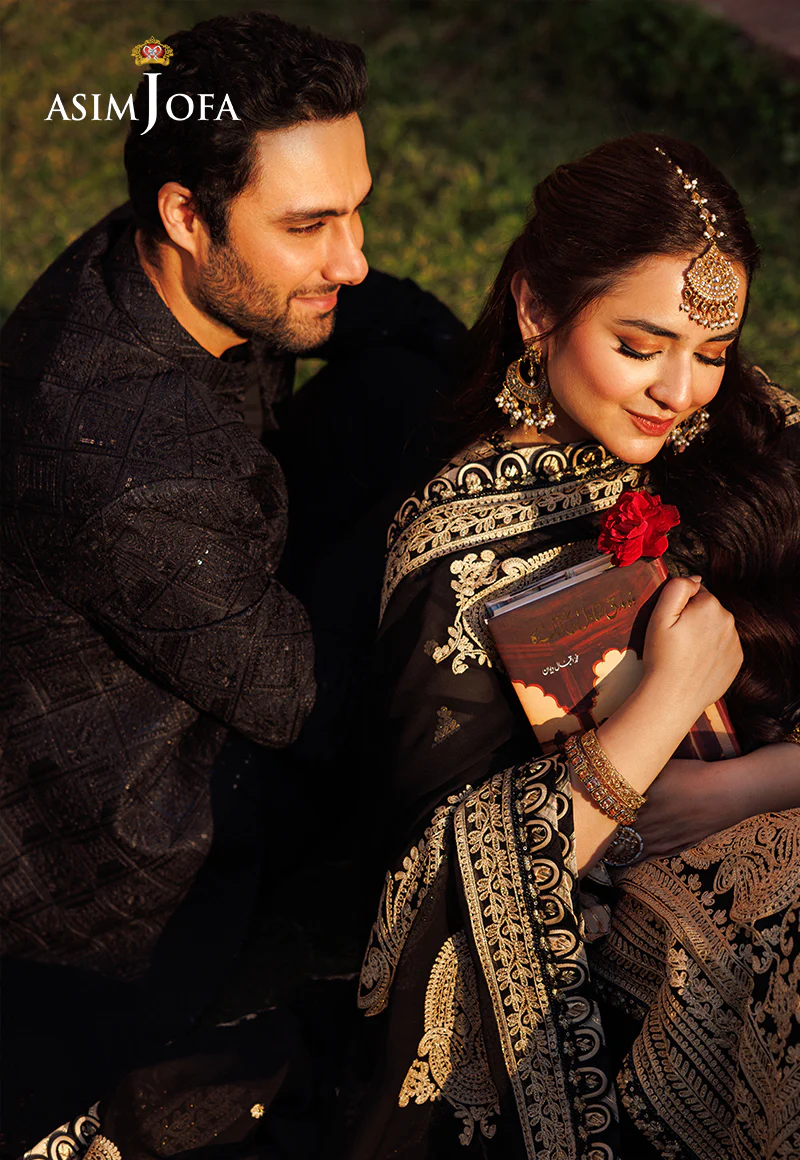 AJMS-09 EMBROIDERED KOREAN RAW SILK  3 PCS - Image 4