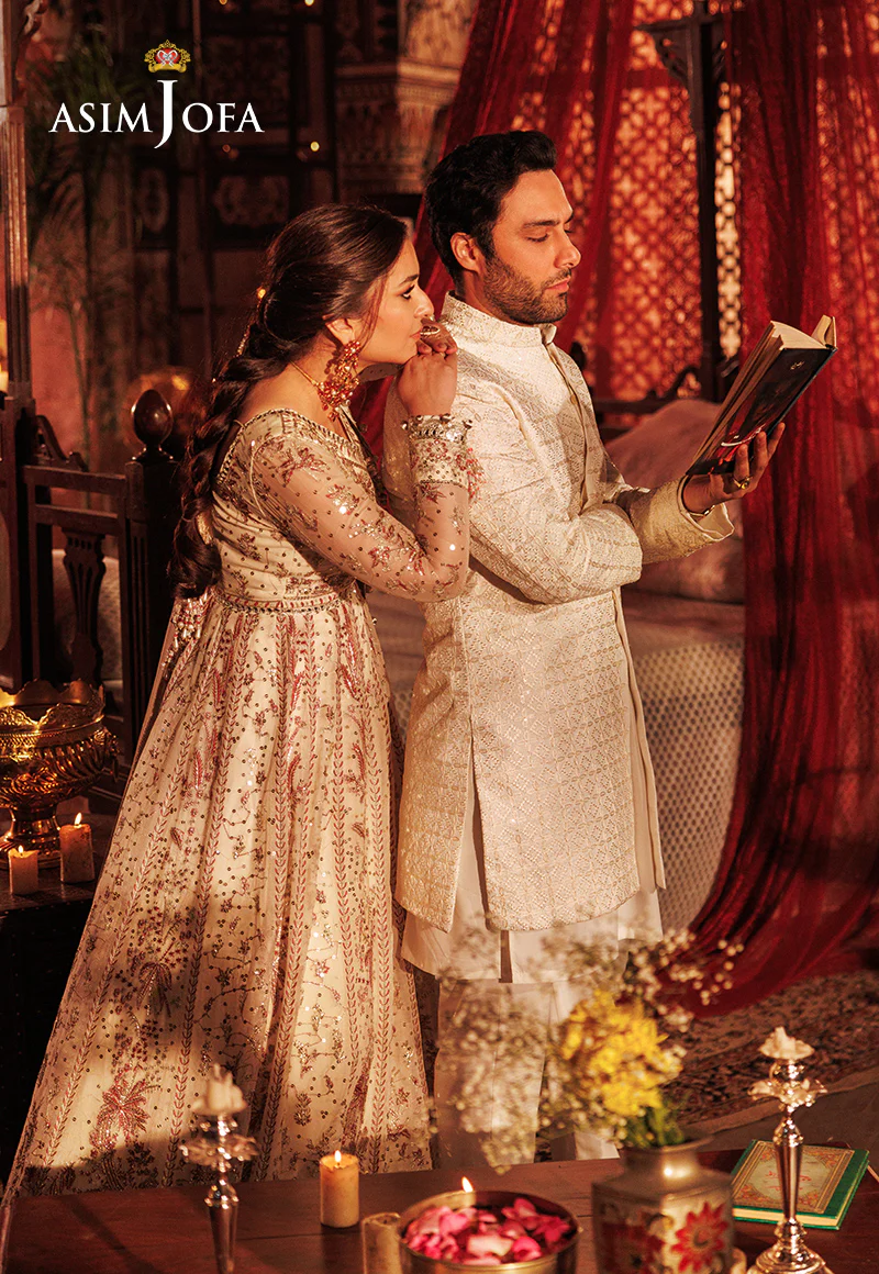 AJMS-11 EMBROIDERED KOREAN RAW SILK  3 PCS - Image 4