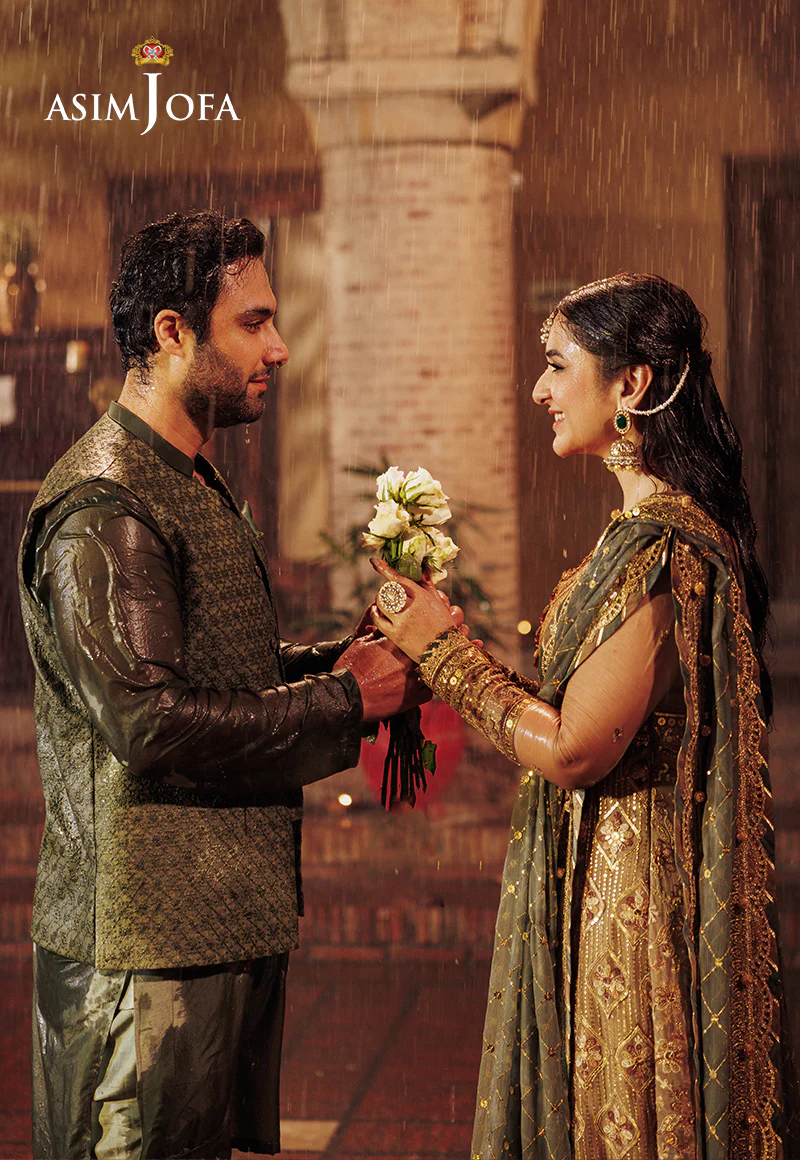 AJMS-12 EMBROIDERED KOREAN RAW SILK  3 PCS - Image 4