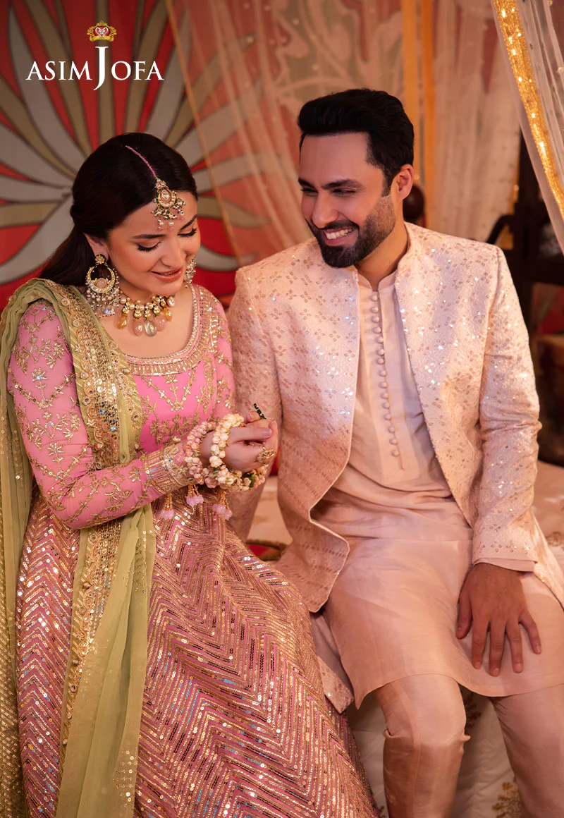 AJMS-14 EMBROIDERED INDIAN RAW SILK 3 PCS - Image 12