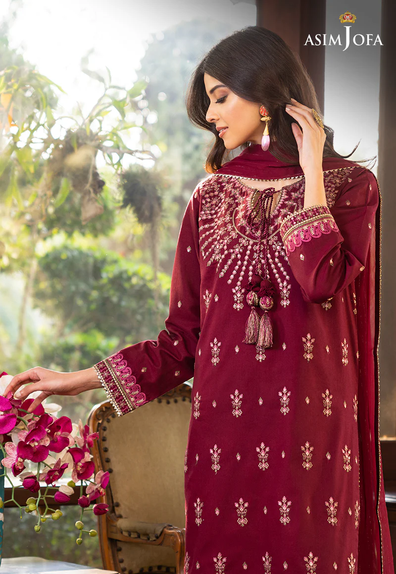 AJPE-04 (3-PC) EMBROIDERED CAMBRIC 3 PCS - Image 6