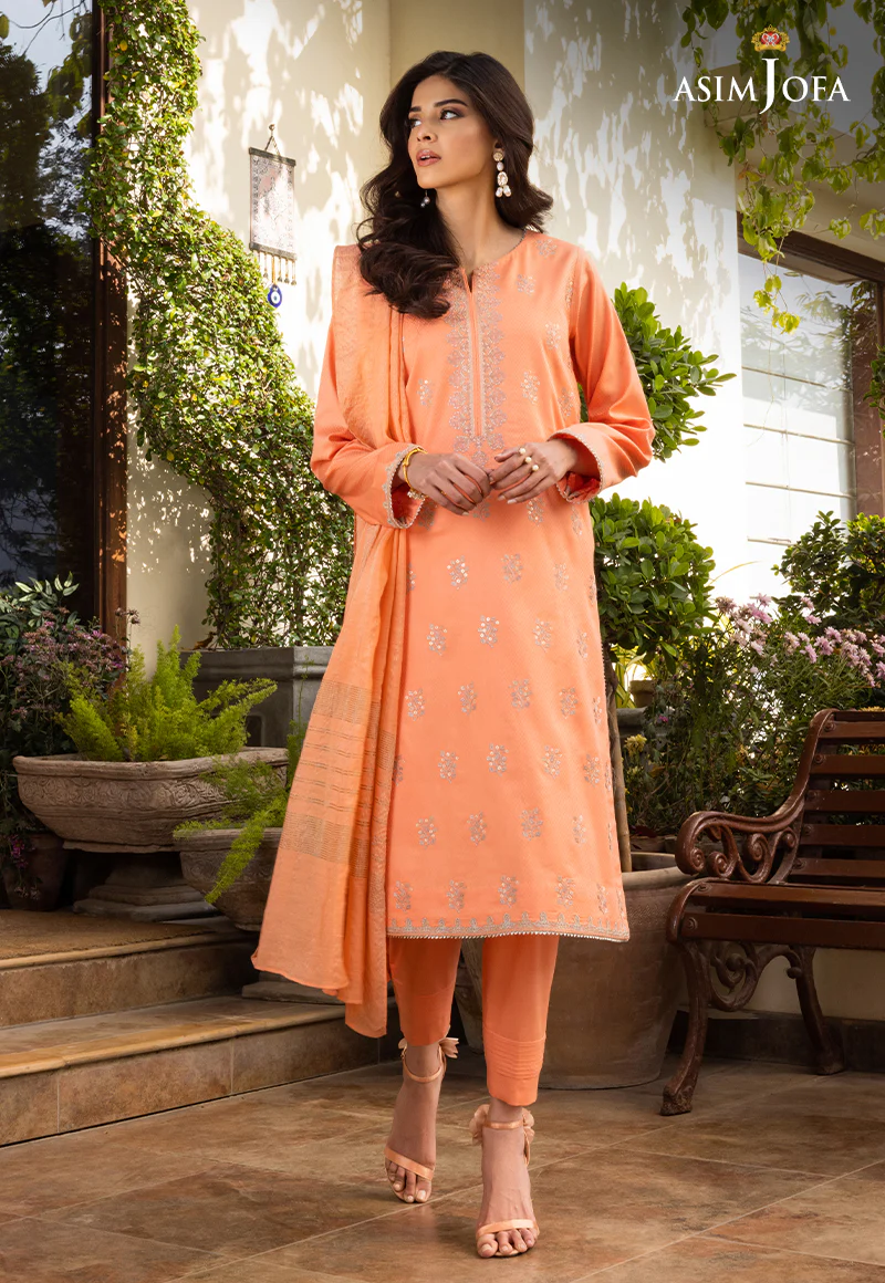 AJPE-28 (3-PC) EMBROIDERED SELF JACQUARD 3 PCS - Image 3