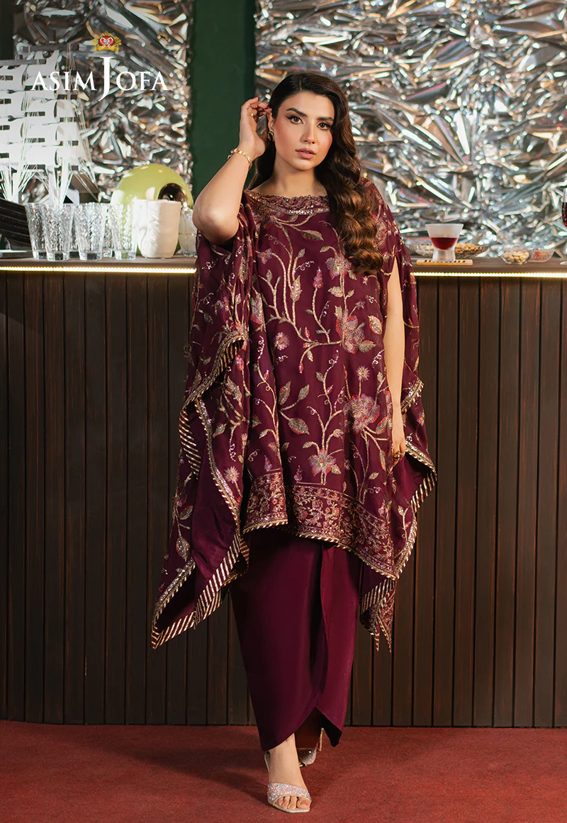 AJPF-04 EMBROIDERED CHIFFON 2 PCS - Image 5