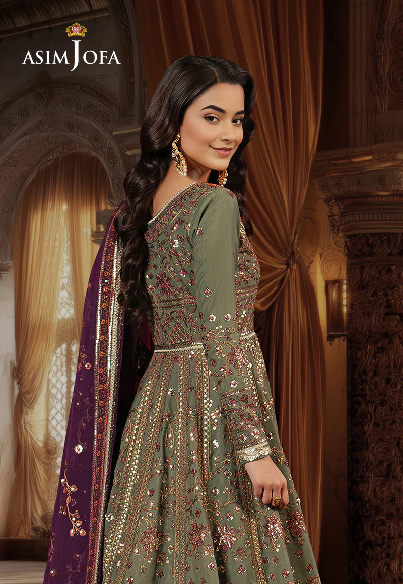 AJPF-37 EMBROIDERED SPUN RAW SILK 3 PCS - Image 4