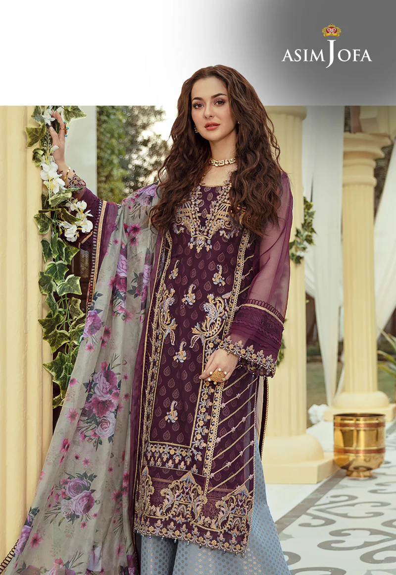 AJRL-19 EMBROIDERED ORGANZA 3 PCS - Image 3