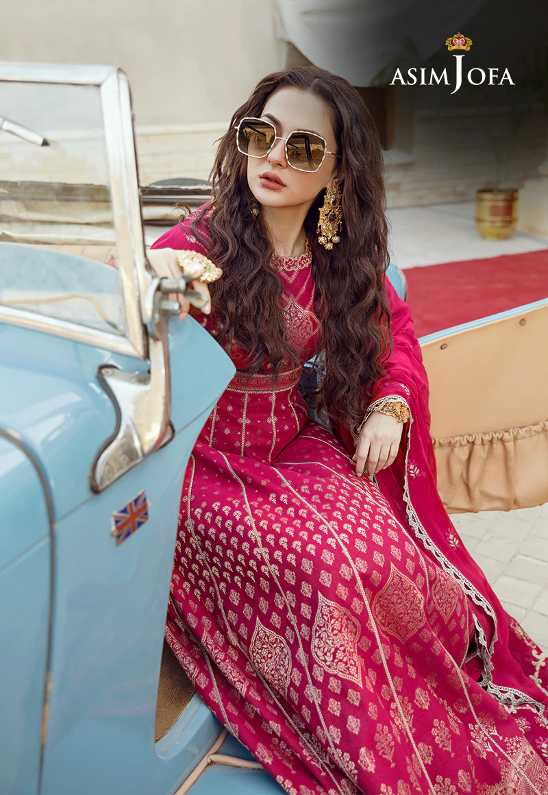 AJRL-20 EMBROIDERED WOVEN JACQUARD LAWN 3 PCS - Image 3