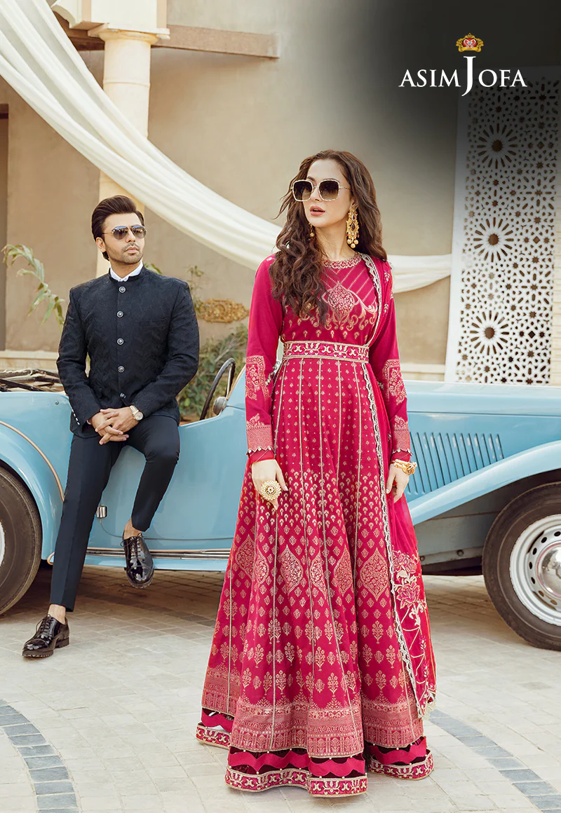 AJRL-20 EMBROIDERED WOVEN JACQUARD LAWN 3 PCS - Image 4