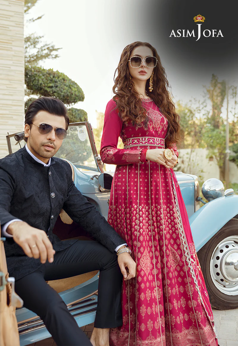 AJRL-20 EMBROIDERED WOVEN JACQUARD LAWN 3 PCS - Image 5