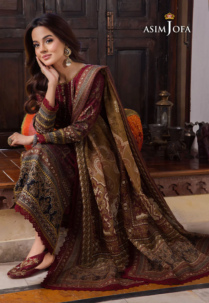 AJRW-11 DESIGNERS STITCHED PREMIUM WINTER COTTON 3 PCS - Image 8