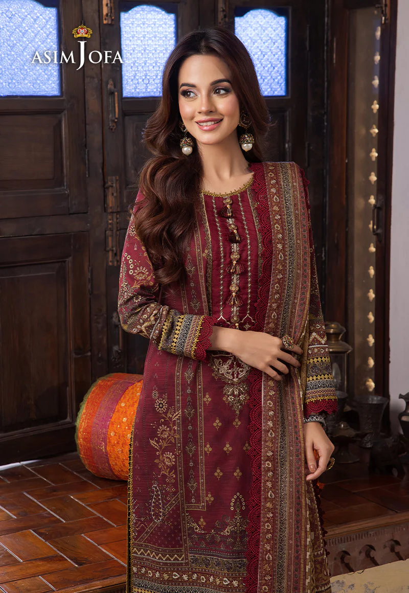 AJRW-11 DESIGNERS STITCHED PREMIUM WINTER COTTON 3 PCS - Image 9