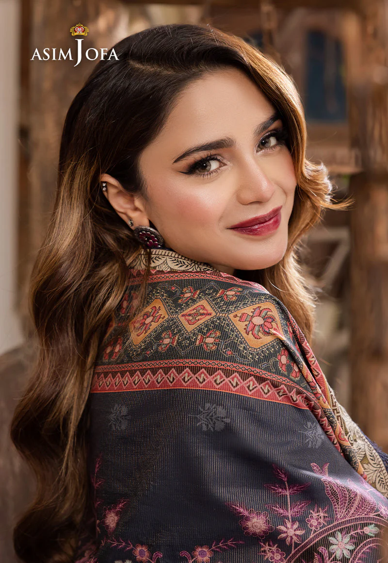 AJRW-31 DESIGNERS STITCHED EMBROIDERED PREMIUM WINTER COTTON 3 PCS - Image 3