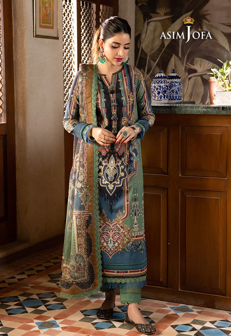 AJRWP-24 PRINTED PREMIUM WINTER COTTON STITCHED 3 PCS - Image 9