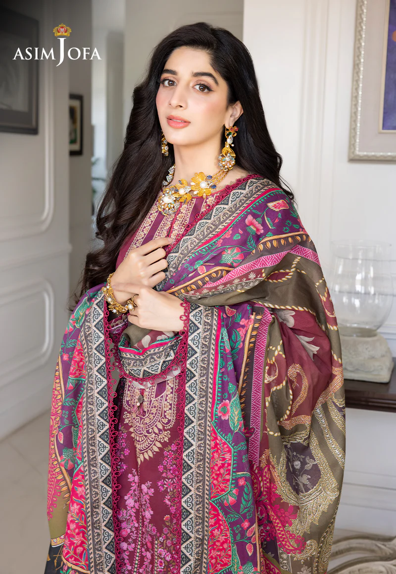 AJS-04 PRINTED LAWN 3 PCS - Image 6