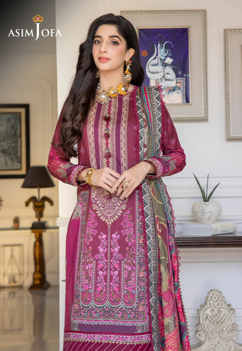 AJS-04 PRINTED LAWN 3 PCS - Image 7