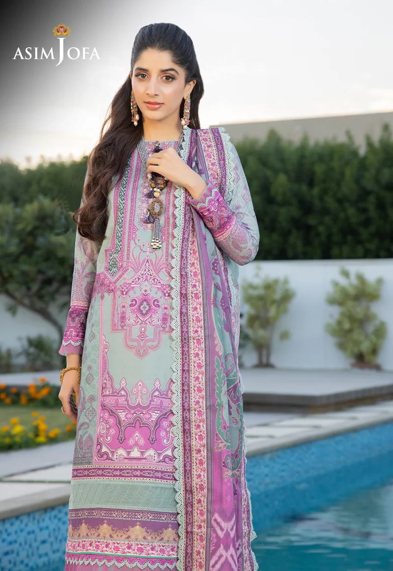AJS-06 PRINTED LAWN 3 PCS - Image 3