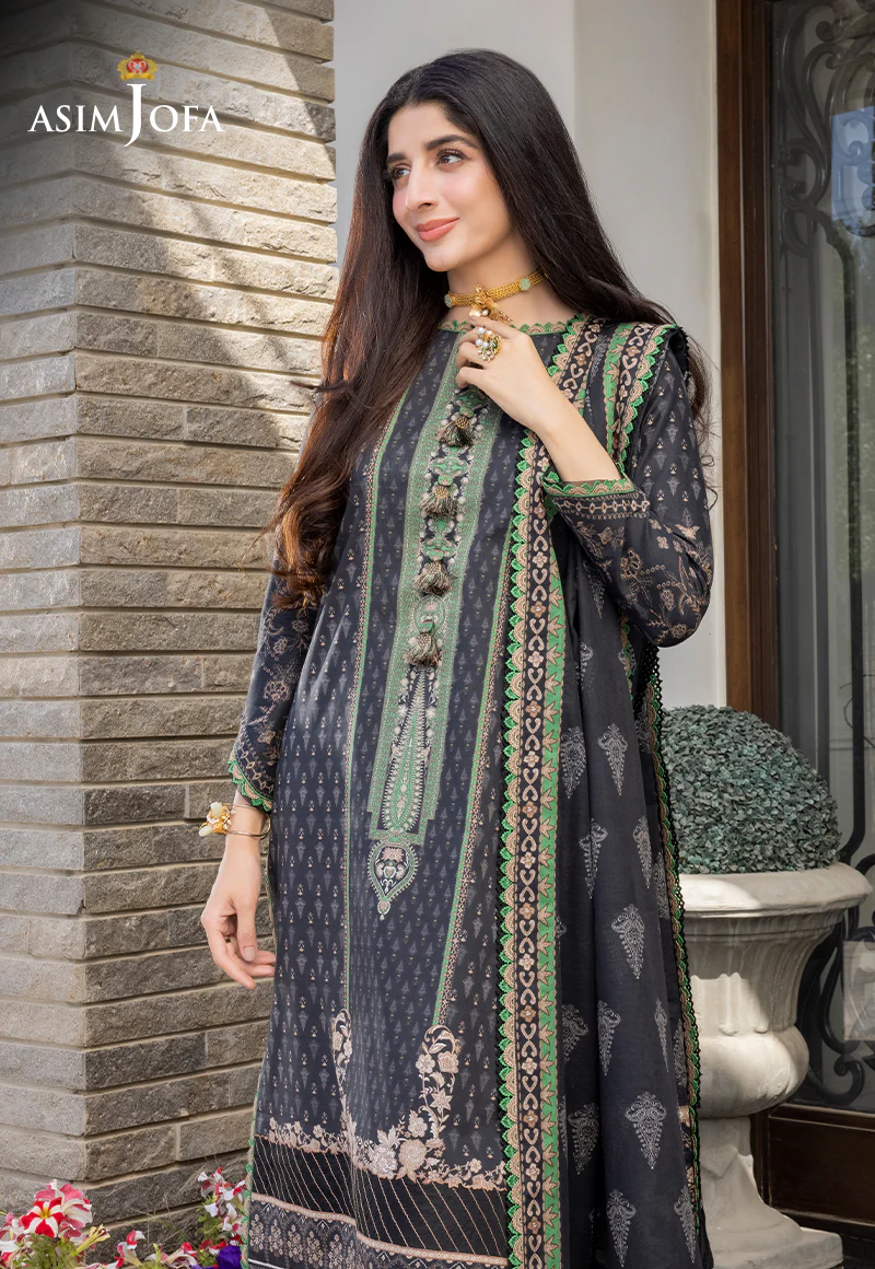 AJS-10 PRINTED LAWN 3 PCS - Image 4