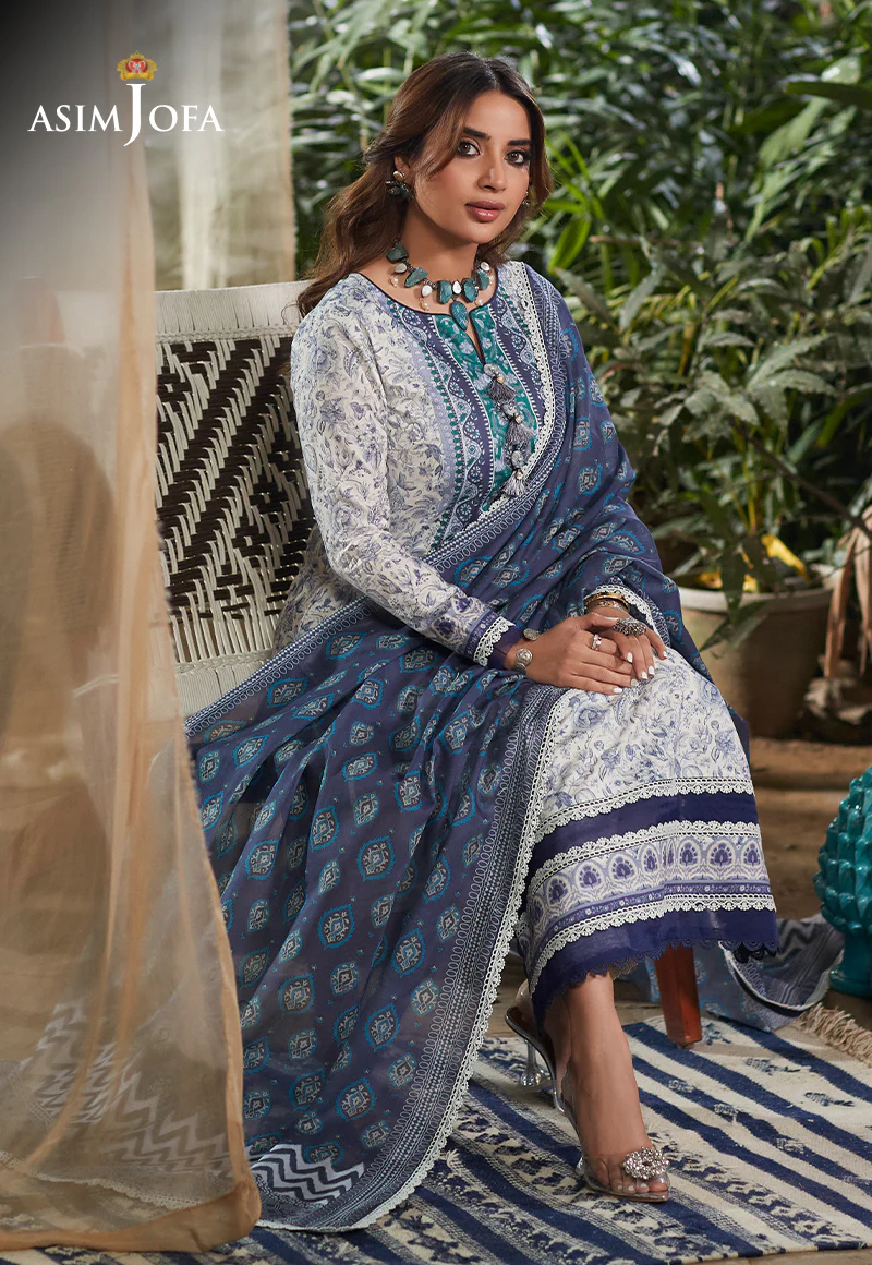 AJS-18 PRINTED LAWN 3 PCS - Image 6