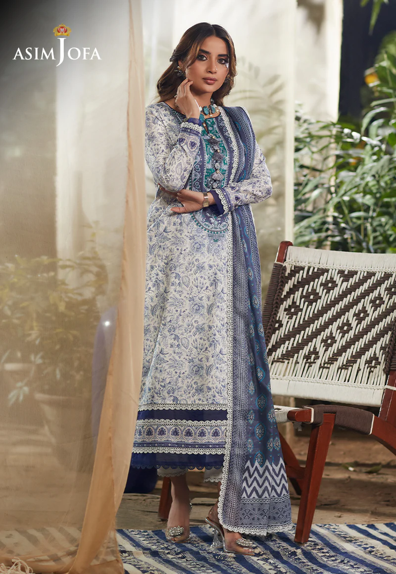 AJS-18 PRINTED LAWN 3 PCS - Image 8