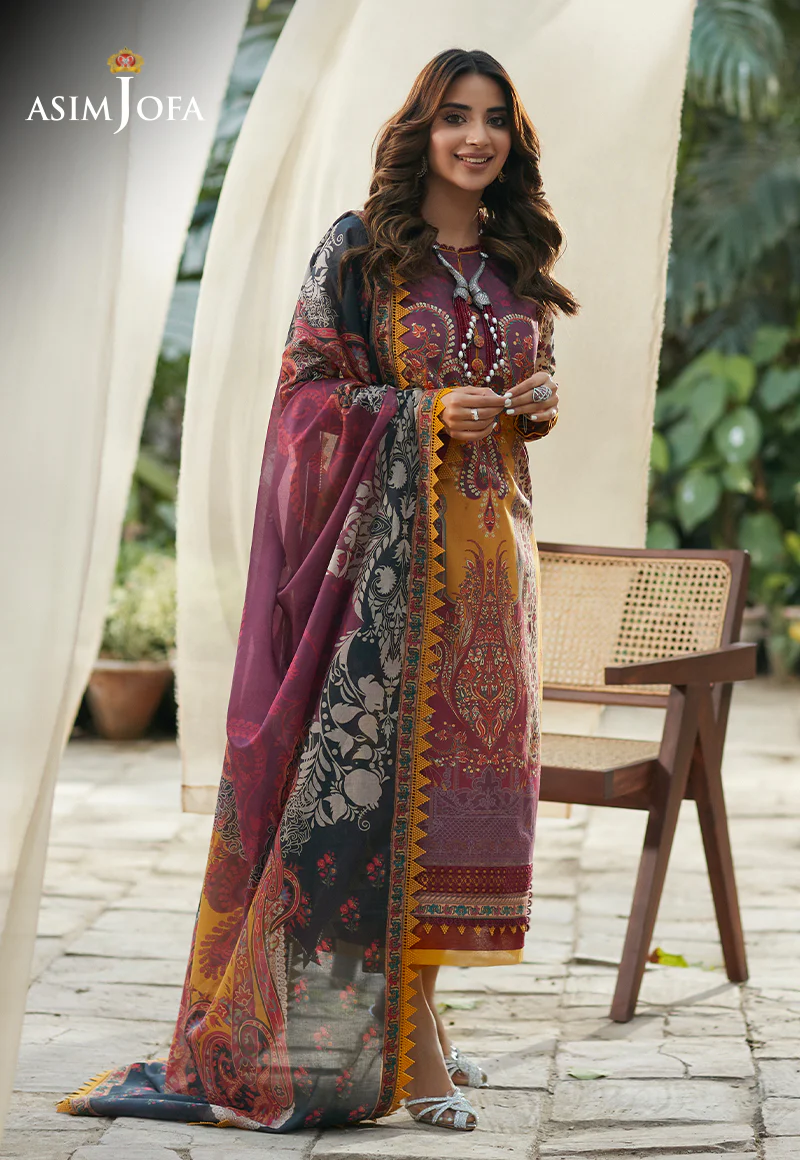 AJS-21 PRINTED LAWN 3 PCS - Image 3