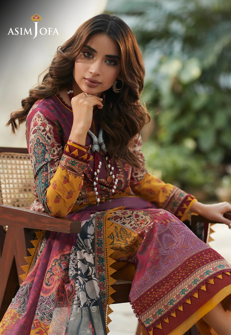 AJS-21 PRINTED LAWN 3 PCS - Image 4