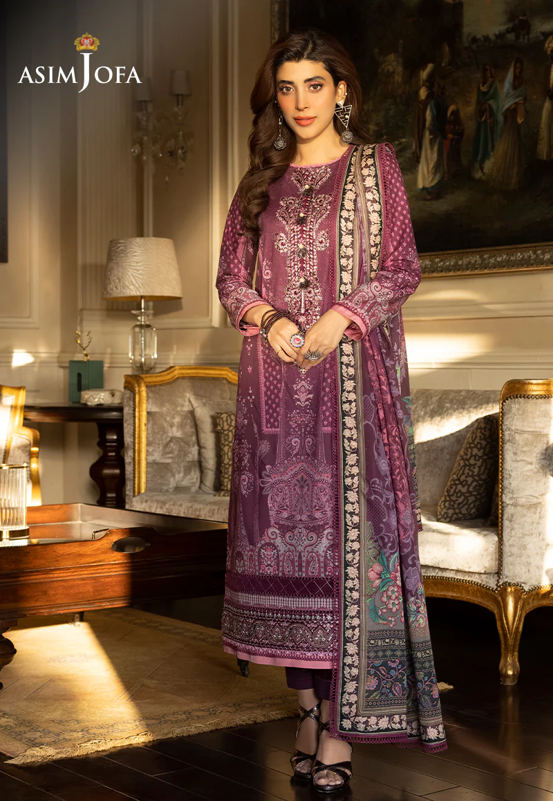 AJS-28 EMBROIDERED LAWN 2 PCS - Image 6