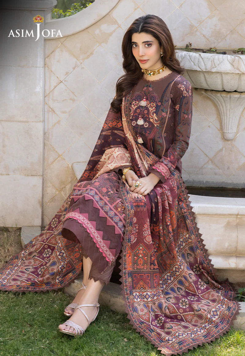 AJS-30 PRINTED LAWN 3 PCS - Image 7