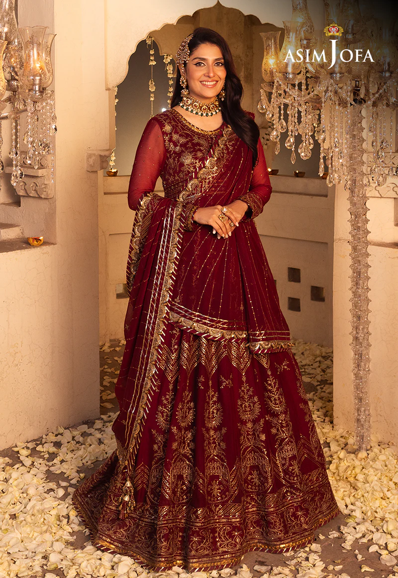 AJSH-16 EMBROIDERED CHIFFON 3 PCS - Image 10