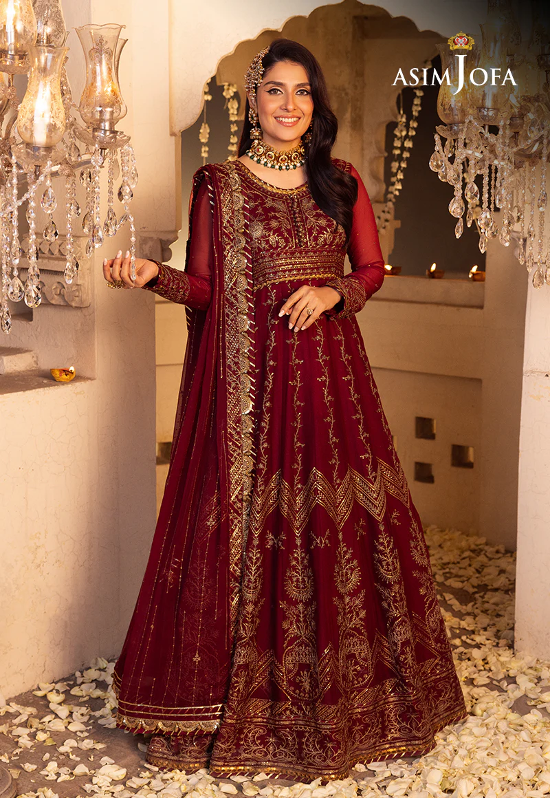 AJSH-16 EMBROIDERED CHIFFON 3 PCS - Image 3