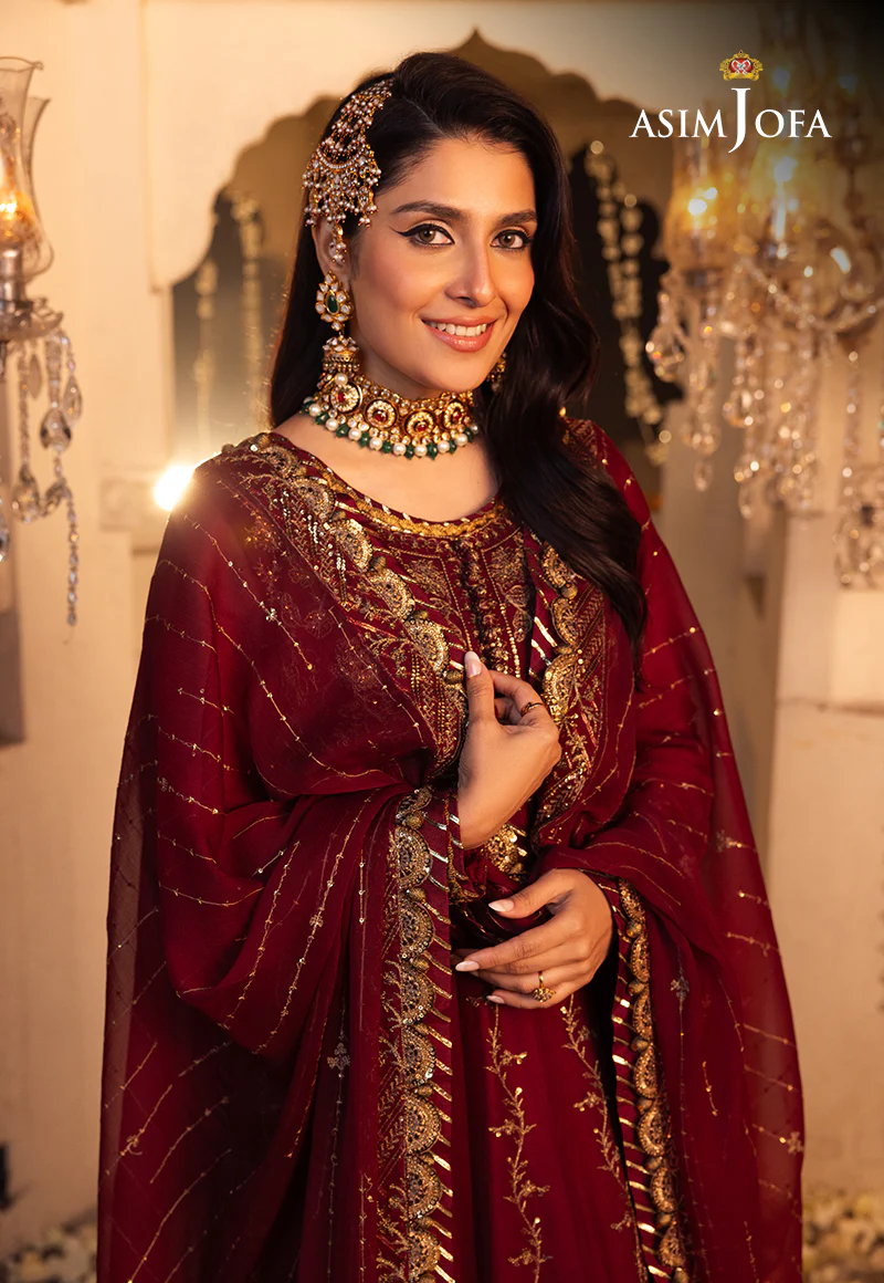 AJSH-16 EMBROIDERED CHIFFON 3 PCS - Image 5