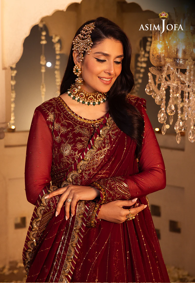 AJSH-16 EMBROIDERED CHIFFON 3 PCS - Image 9