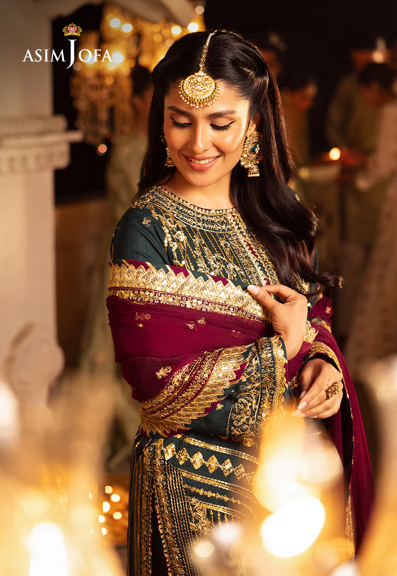 AJSH-20 EMBROIDERED RAW SILK 3 PCS - Image 5